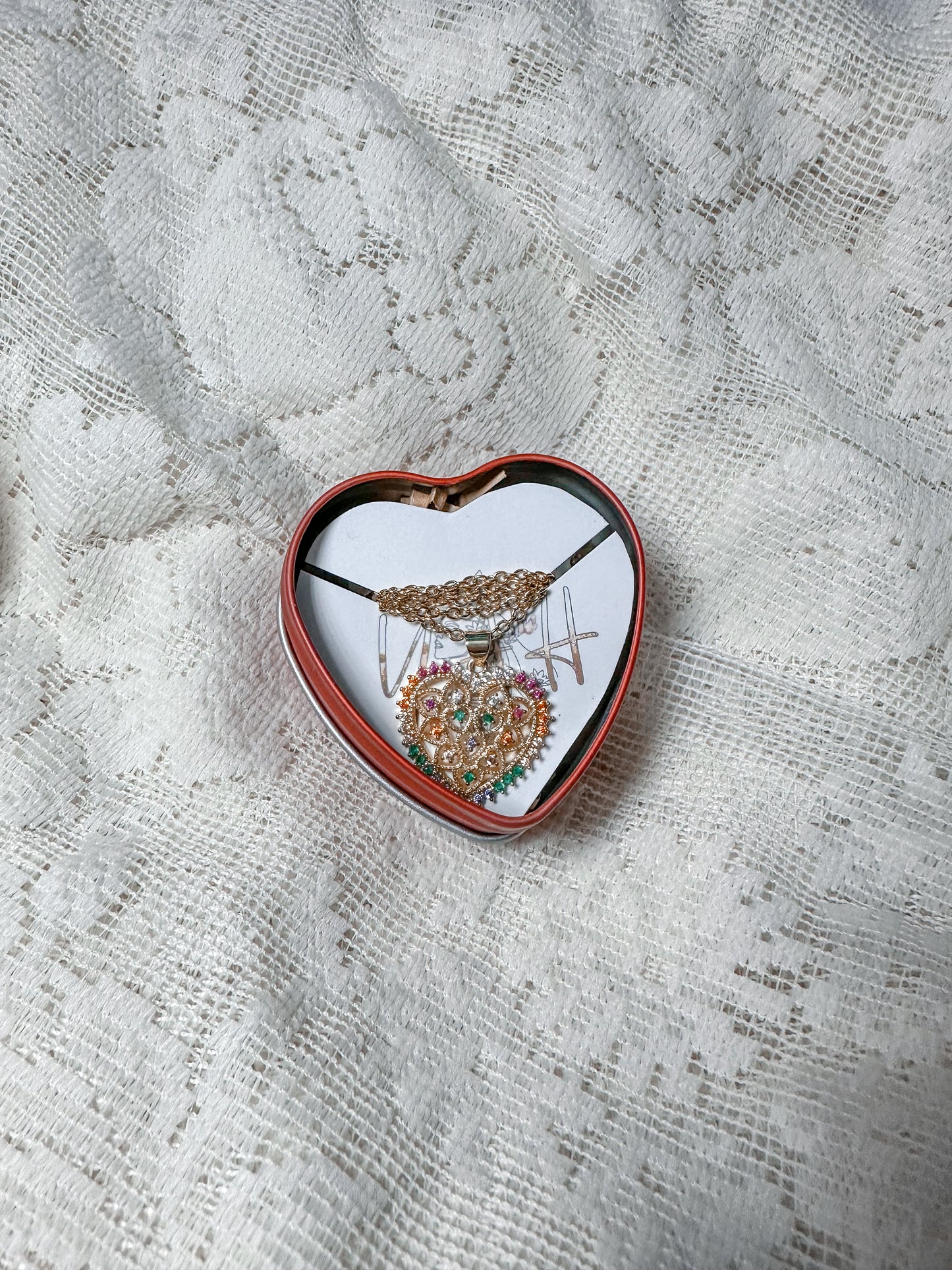 Colorful Heart Necklace