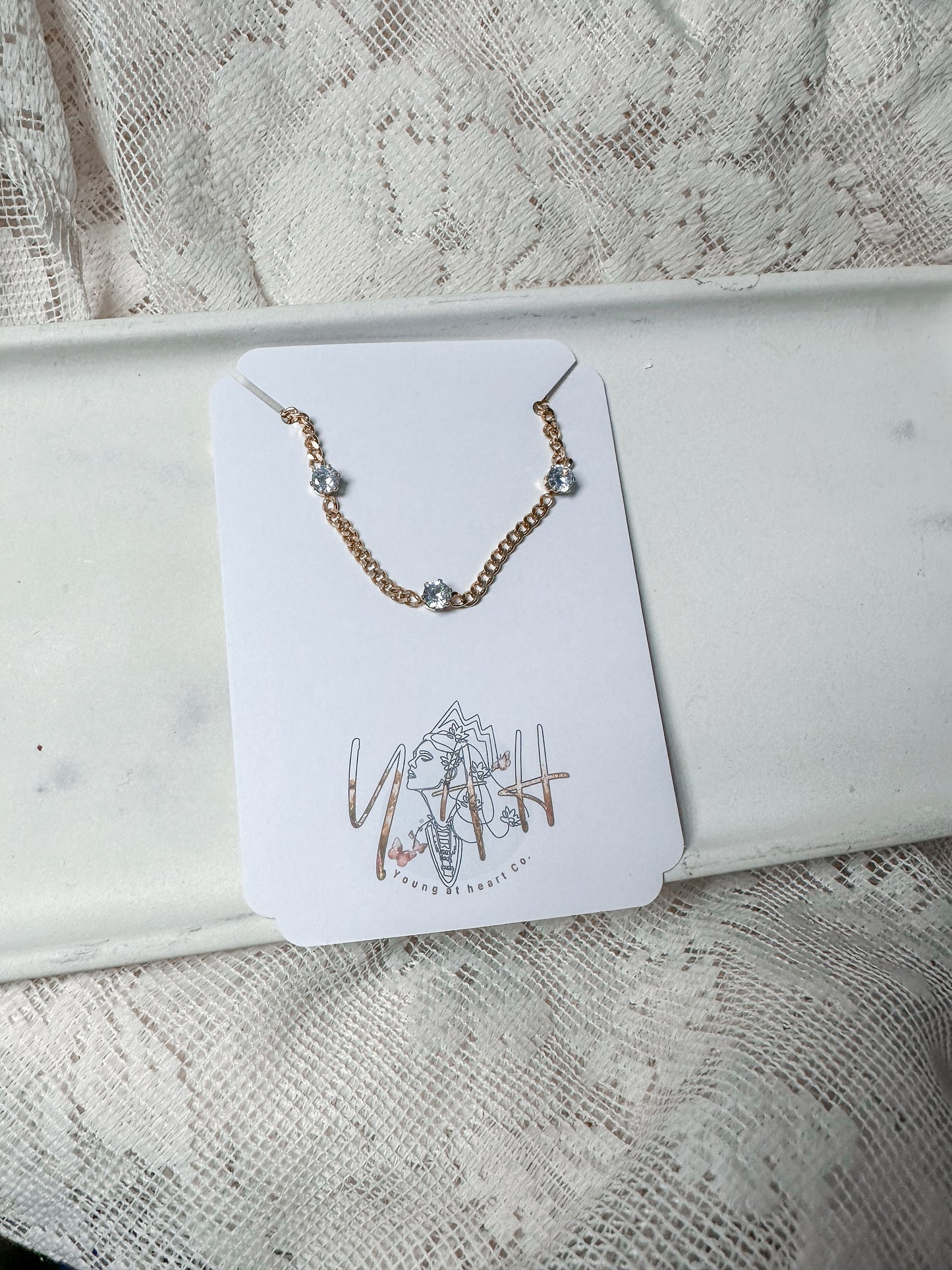 Diamond stud bracelet